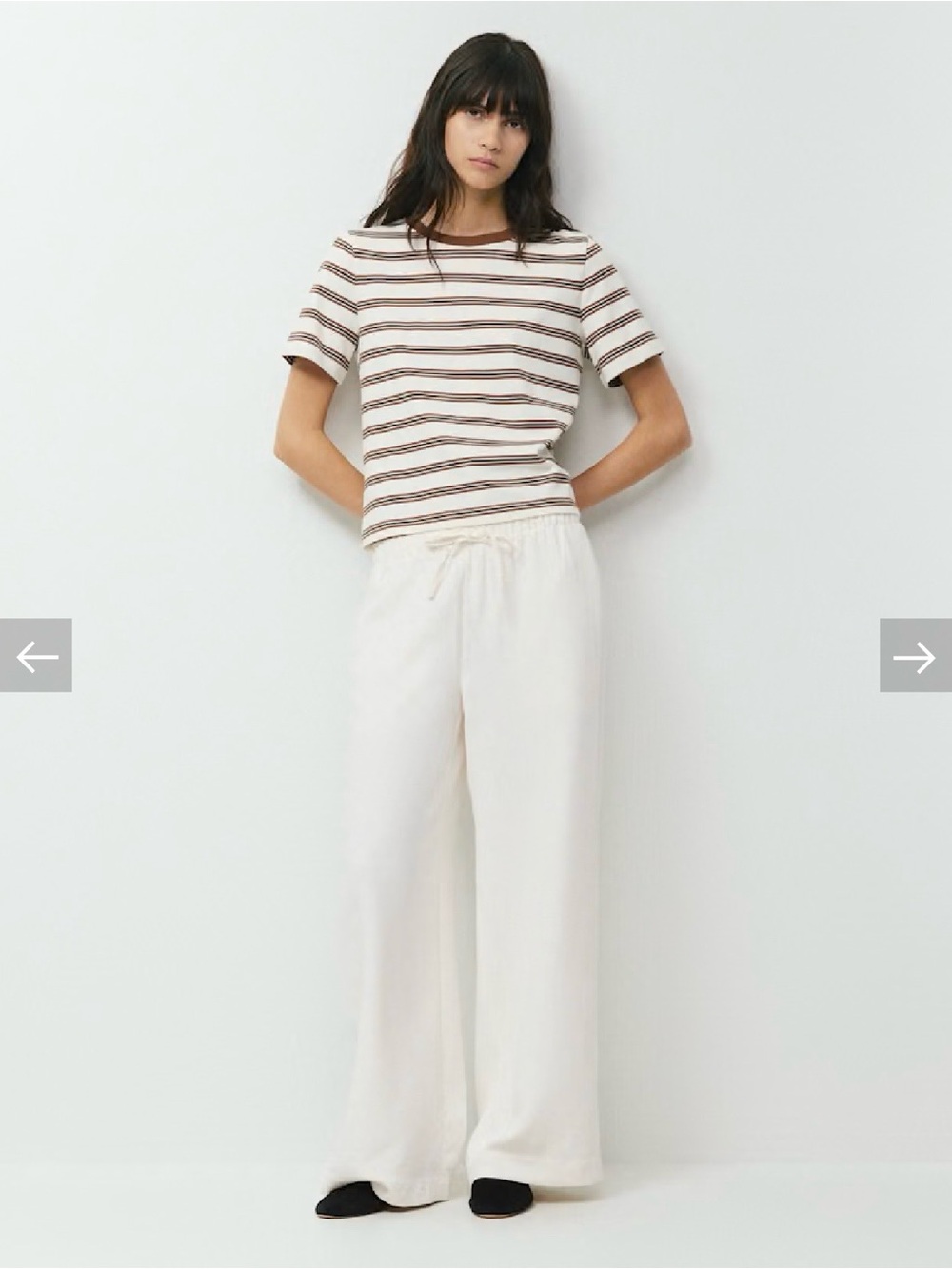 NWT Aritzia Cream Light Birch The Lodge Pant Crepette Small